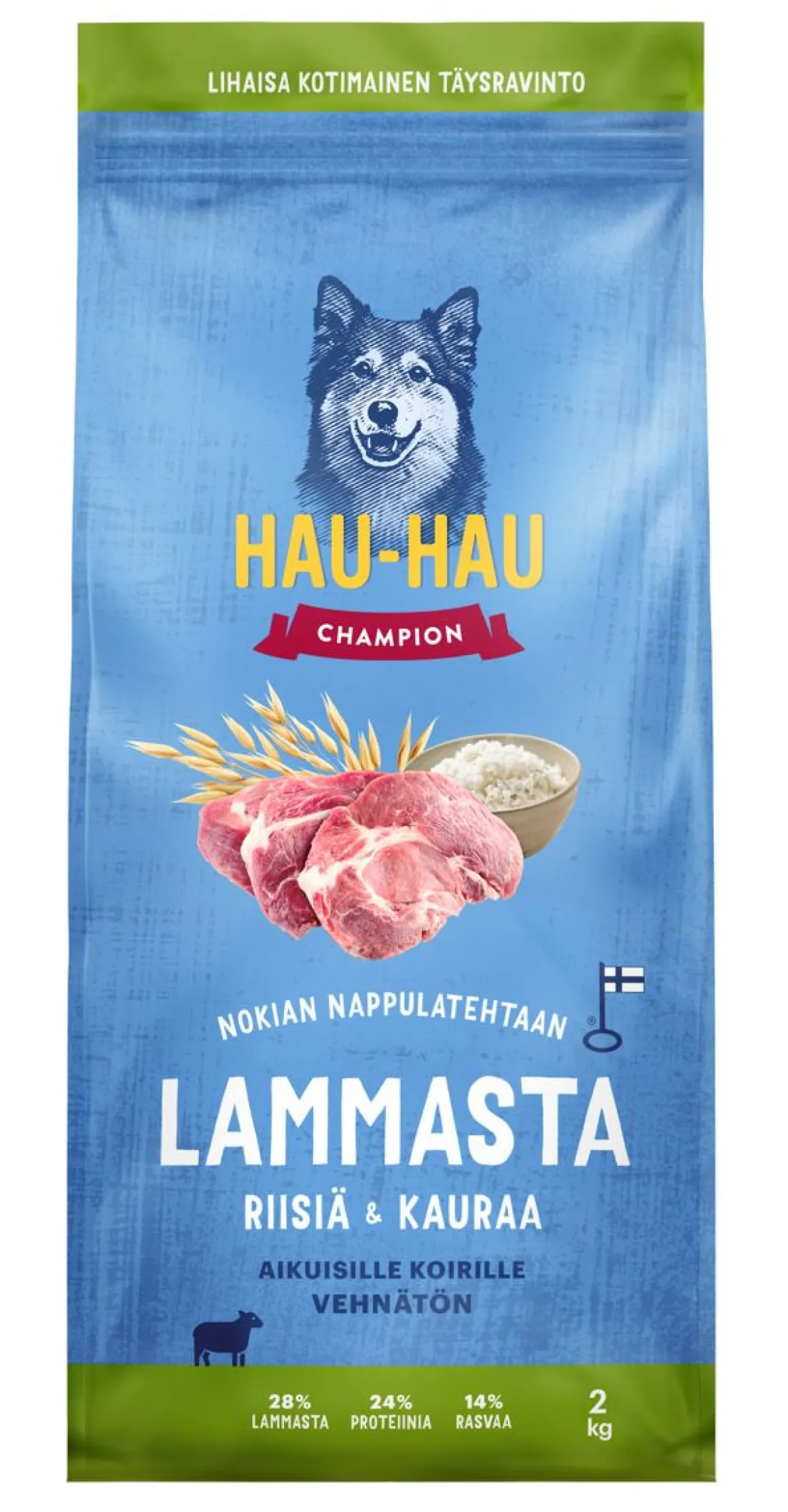 HHC TÄYSRAVINTO ADULT LAMMAS-RIISI-KAURA VEHNÄTÖN 2 KG