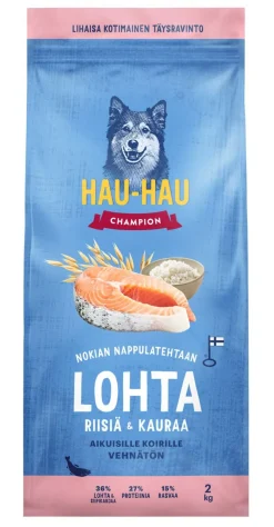 HHC TÄYSRAVINTO ADULT LOHI-RIISI-KAURA VEHNÄTÖN 2 KG