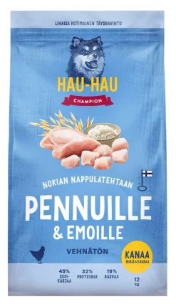 HHC TÄYSRAVINTO PENTU&EMO KANA-RIISI-KAURA VEHNÄTÖN 12 KG