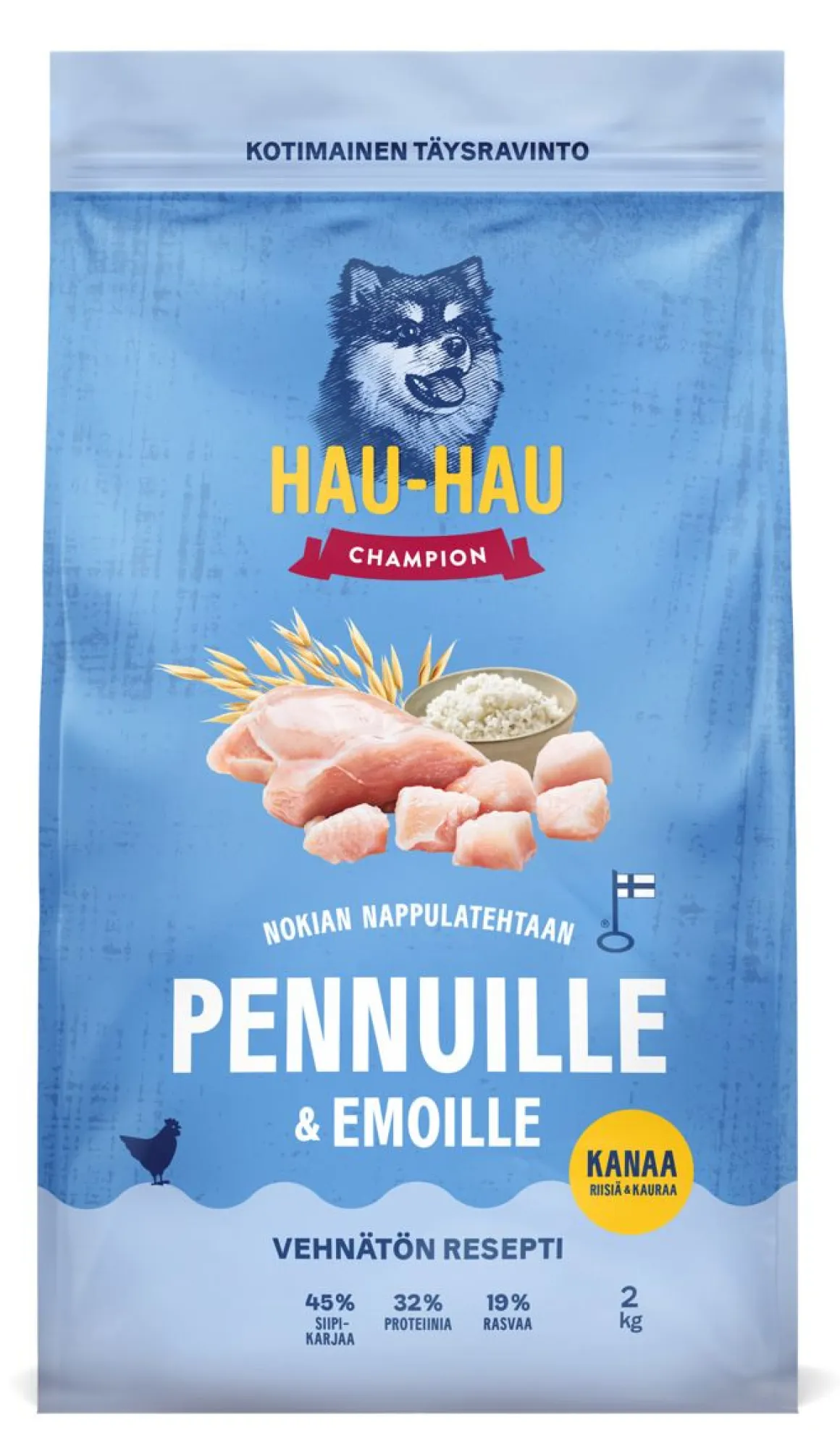 HHC TÄYSRAVINTO PENTU&EMO KANA-RIISI-KAURA 2 KG