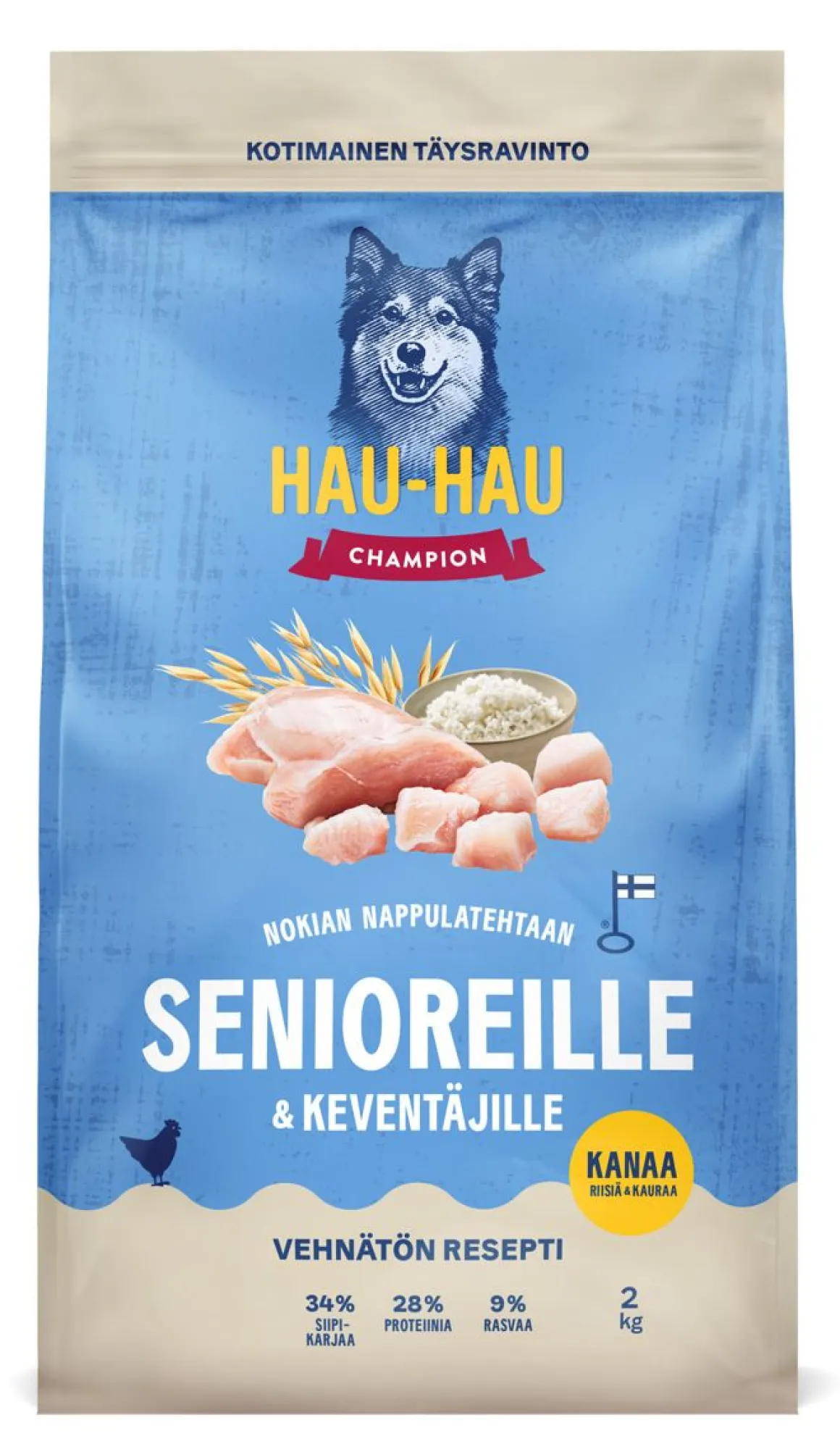 HHC TÄYSRAVINTO SENIOR/LIGHT KANA-RIISI-KAURA 2 KG