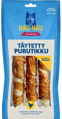 HHC TÄYTETTY PURUTIKKU KANAKÄÄREELLÄ 18CM 3KPL 189 G
