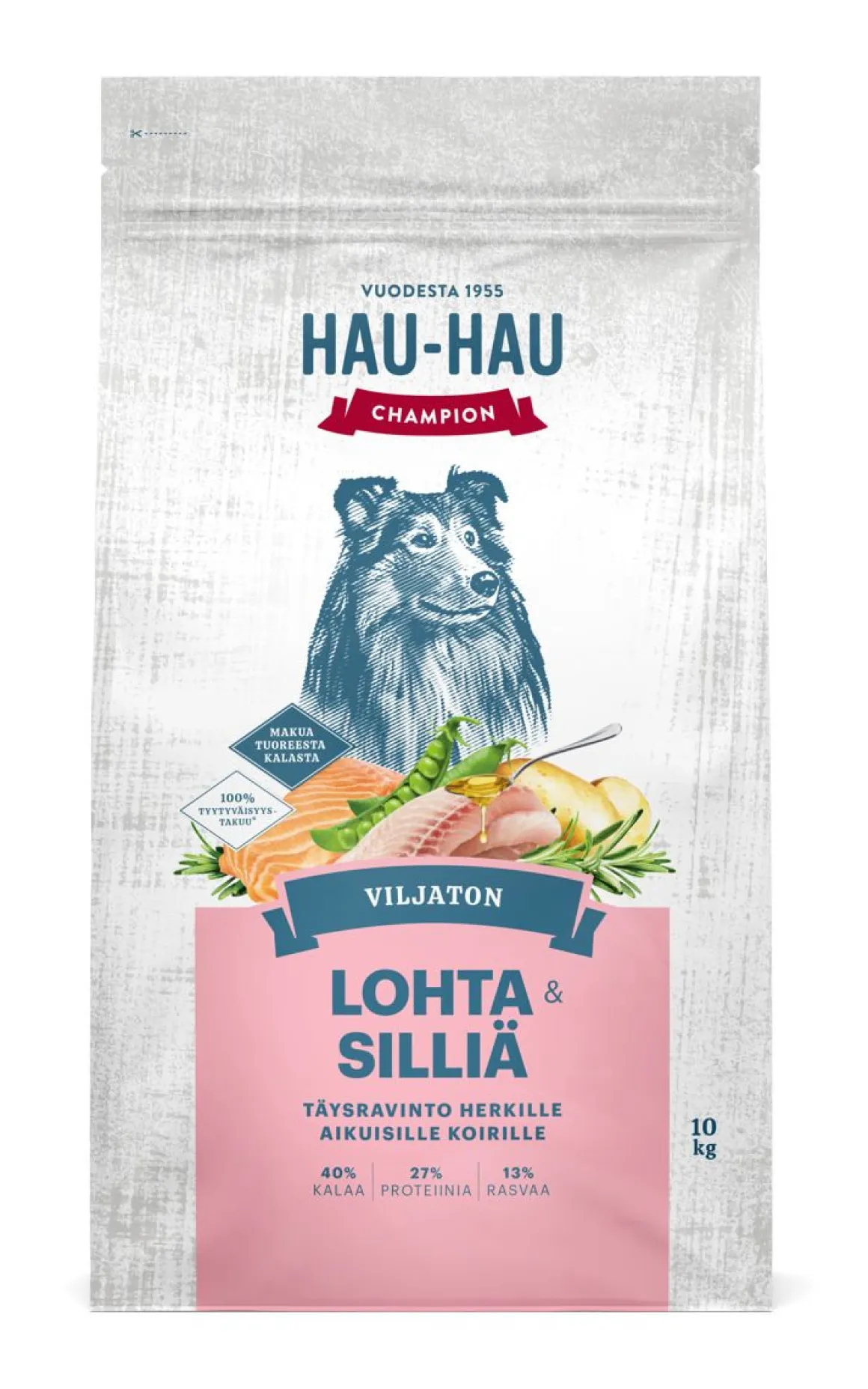HHC VILJATON KOIRAN TÄYSRAVINTO LOHI-SILLI 10 KG