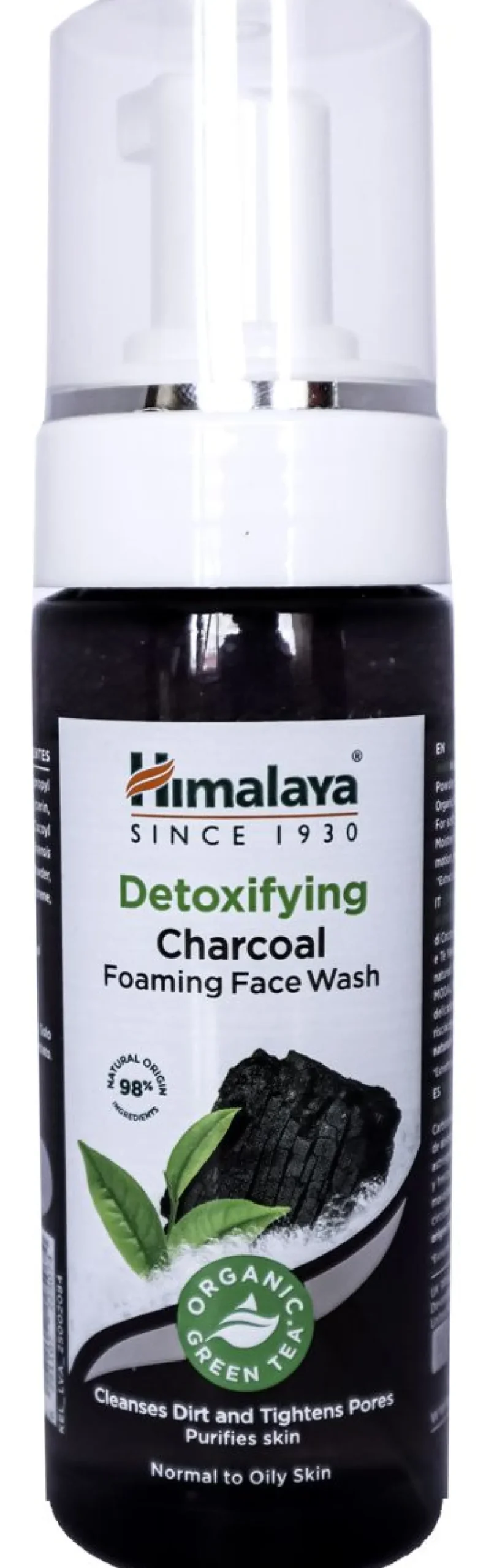 HIMALAYA HERBALS DETOXIFYING CHARCOAL FACE WASJ FOAM 150 ML