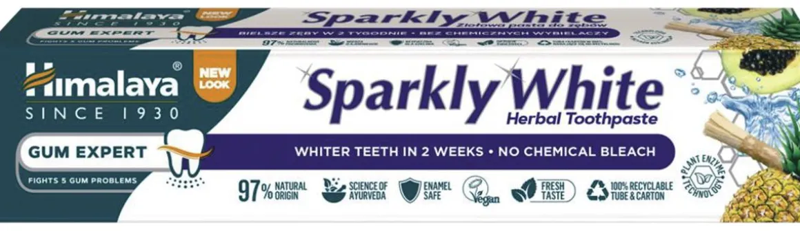 HIMALAYA HERBALS SPARKLY WHITE HERBAL HAMMASTAHNA 75 ML