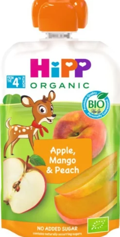 HIPP HIPPIS 4KK OMENA-MANGO- PERSIKKA LUOMU 100 G