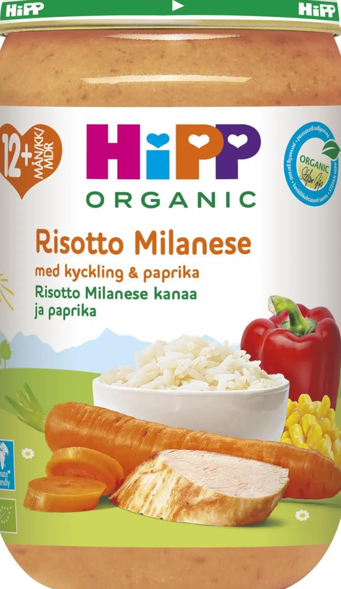 HIPP RISOTTO MILANESE JA KANAA 12KK LUOMU 250 G
