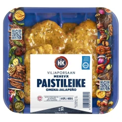 HK VILJAPORSAAN MEHEVÄ PAISTILEIKE OMENA-JALOPENO 400 G