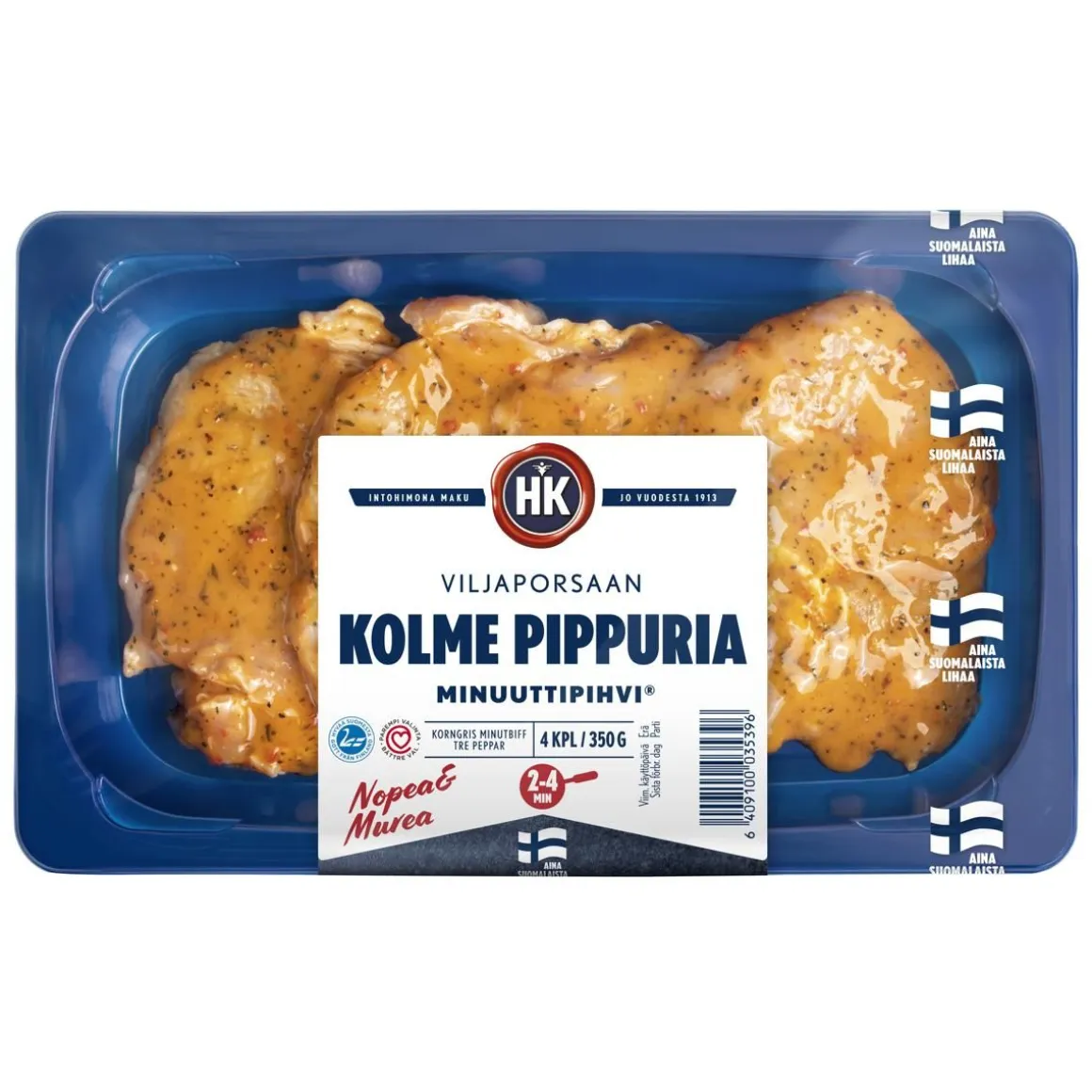HK VILJAPORSAAN MINUUTTIPIHVI KOLME PIPPURIA 350 G
