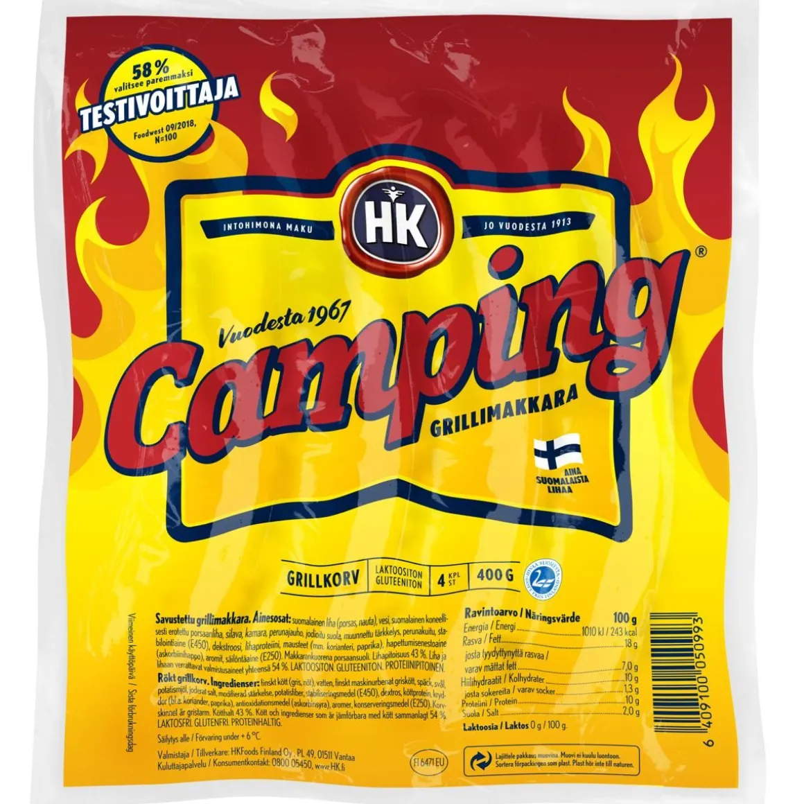 HK CAMPING GRILLIMAKKARA 400 G
