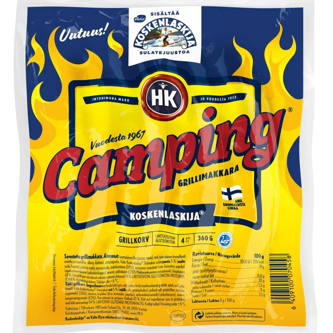 HK CAMPING GRILLIMAKKARA KOSKENLASKIJA 360 G