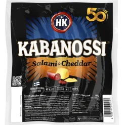 HK KABANOSSI SALAMI-CHEDDAR 360 G