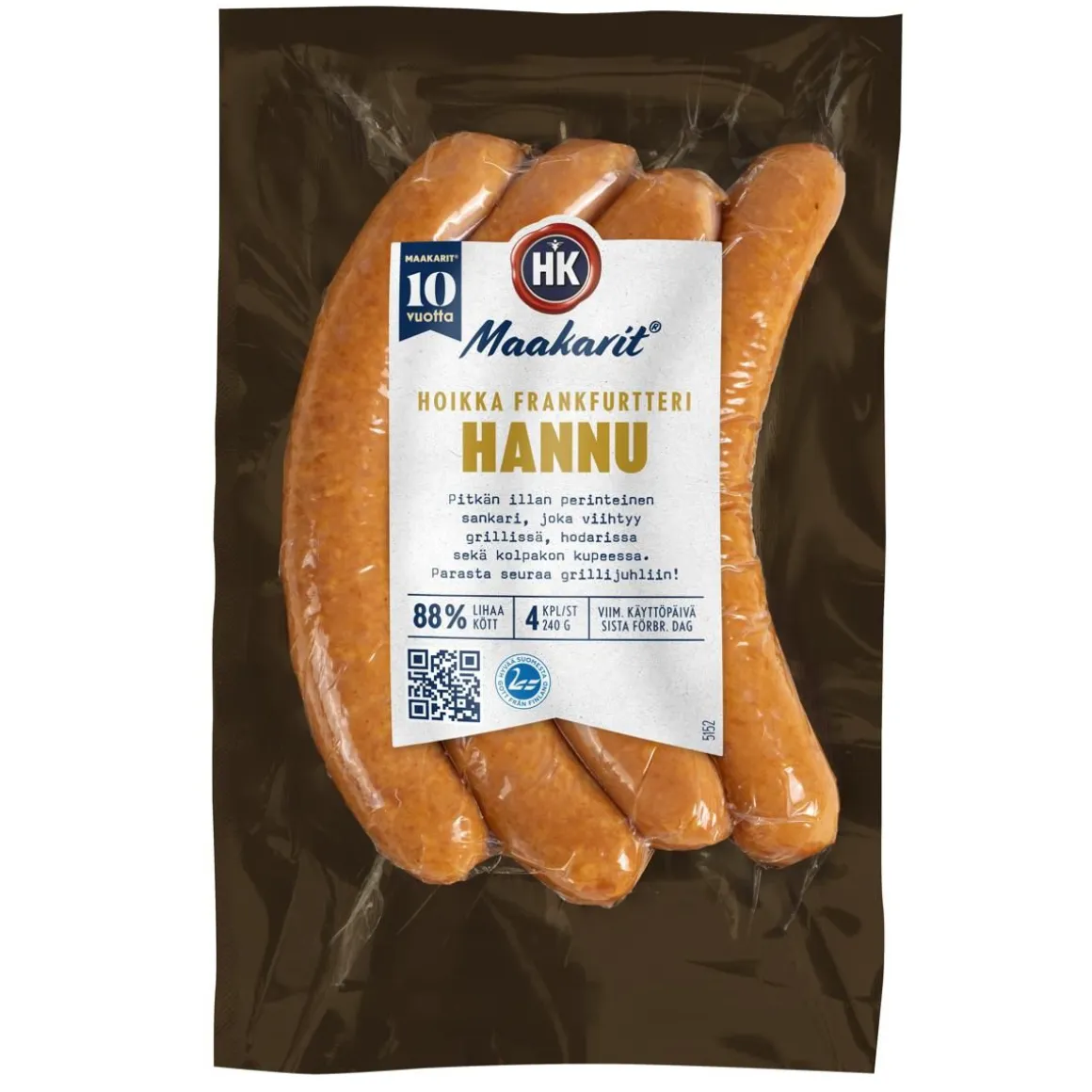 HK MAAKARIT HOIKKA FRANKFURTTERI HANNU 240 G