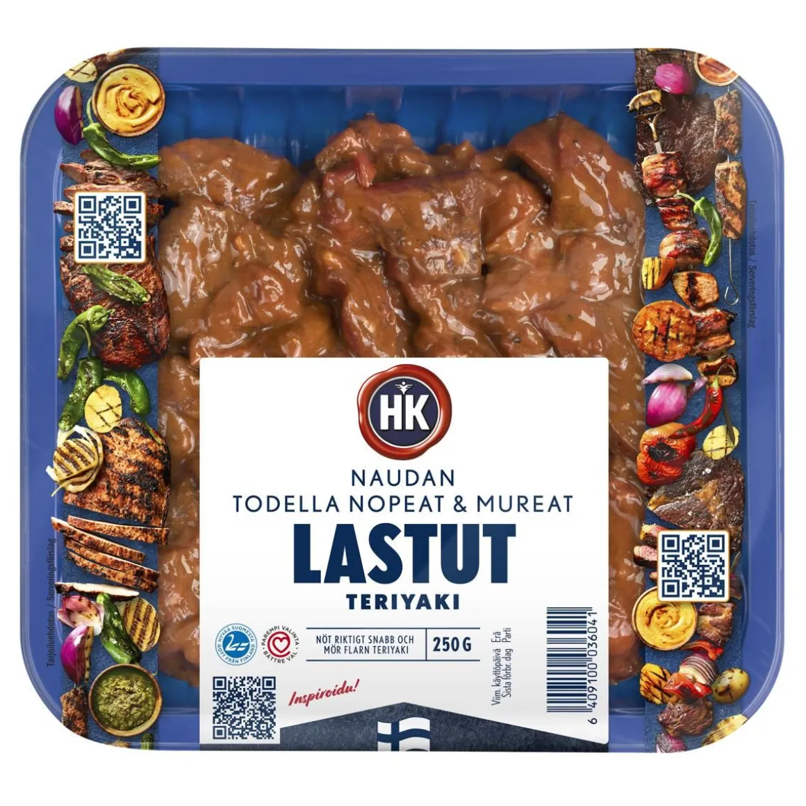 HK NAUDAN TODELLA NOPEAT & MUREAT LASTUT TERIYAKI 250 G