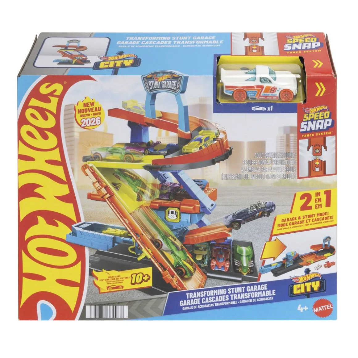 HOT WHEELS CITY TRANSFORMING STUNT GARAGE -PARKKITALO