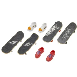 HOT WHEELS SKATE FINGERBOARD & SHOE 4 PACK