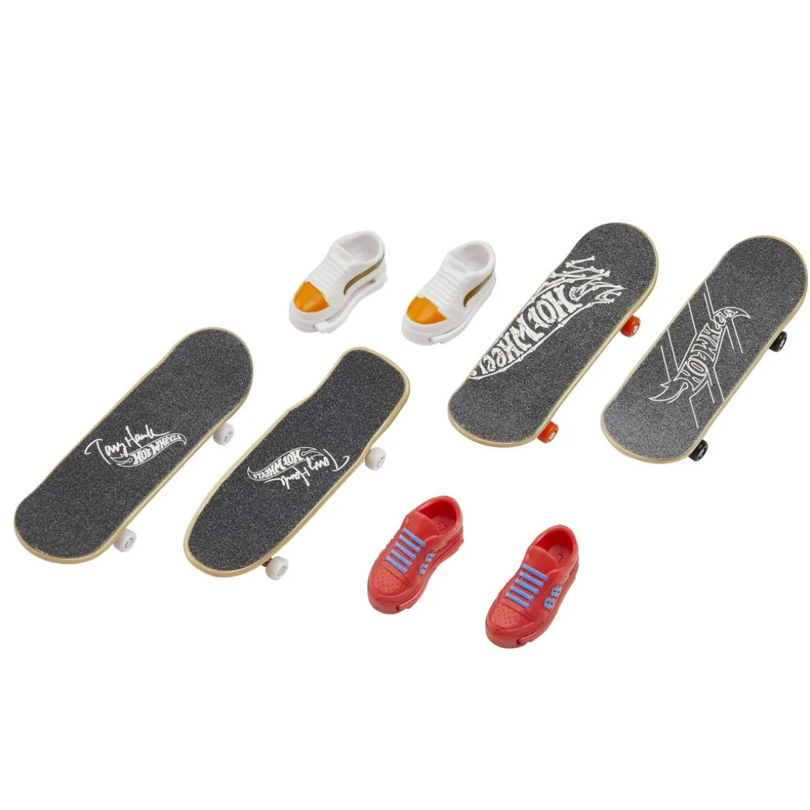 HOT WHEELS SKATE FINGERBOARD & SHOE 4 PACK