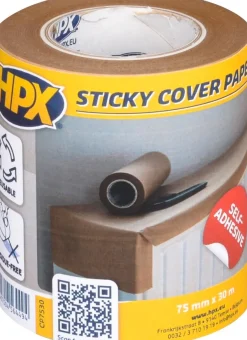 HPX ITSEKIINNITTYVÄ SUOJAPAPERI 74MM X 30M