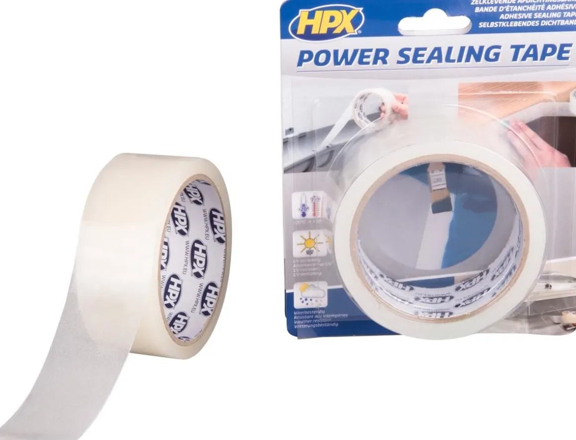 HPX VOIMA TIIVISTYSTEIPPI 38MM X 1,5M PUOLIKSI LÄPINÄKYVÄ