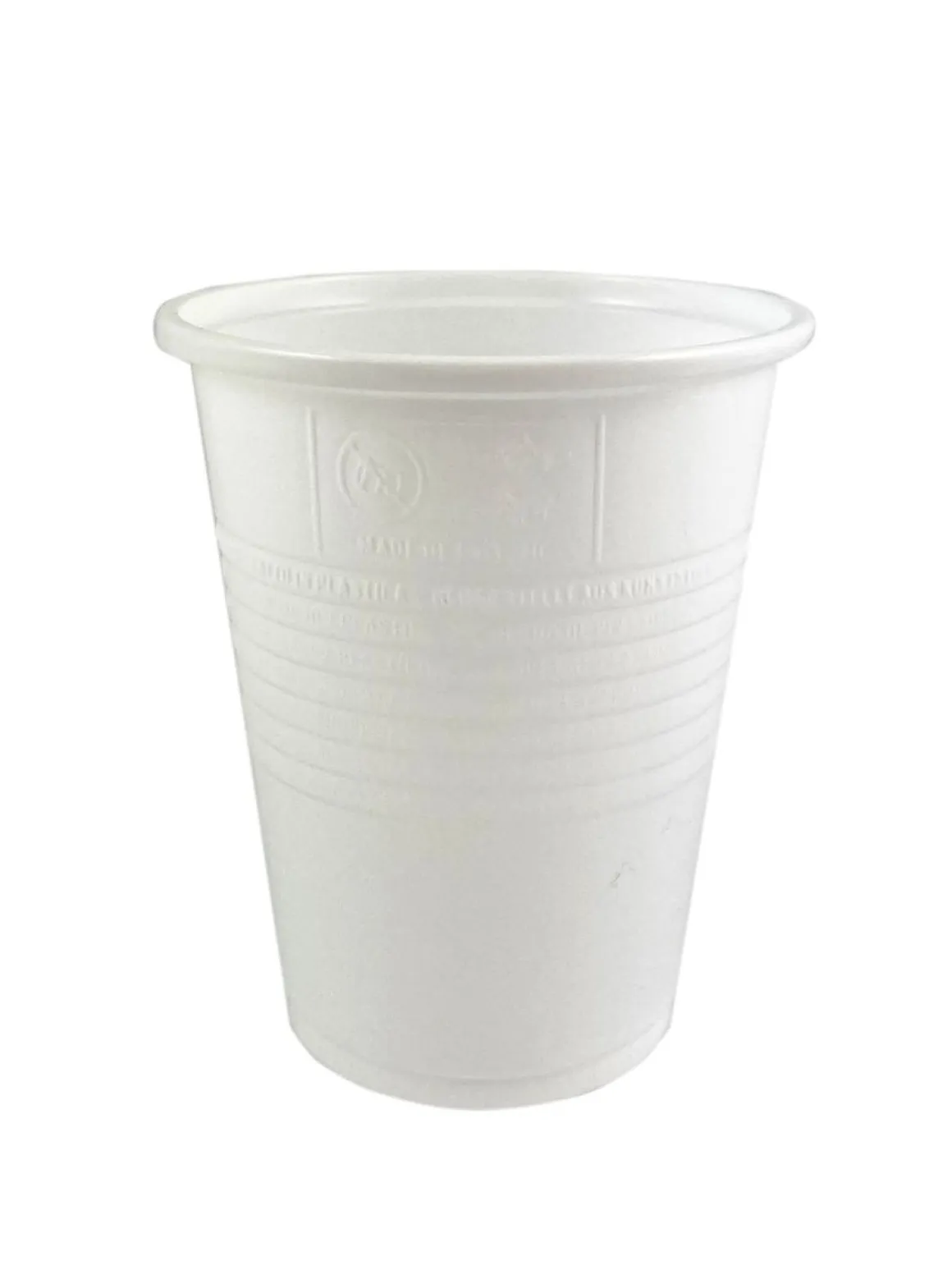HUHTAMÄKI MUOVIPIKARI 190ML VALK SUPD MERKITTY 100 KPL