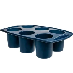 ILOLEIPURI SILIKONIVUOKA 6 KUPPIA SININEN