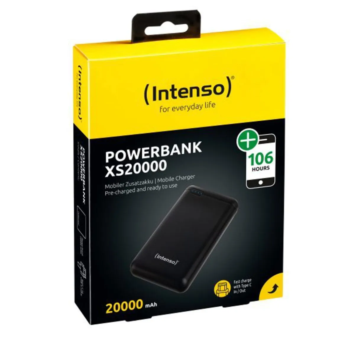 INTENSO XS20000 VARAVIRTALÄHDE 20000MAH
