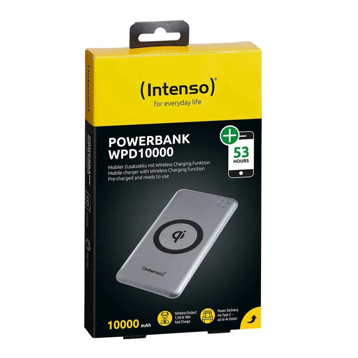 INTENSO WPD10000-VARAVIRTALÄHDE QI PD