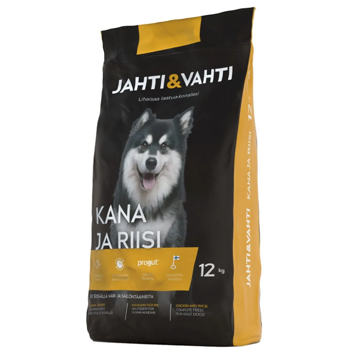 JAHTI&VAHTI TÄYSRAVINTO KANA JA RIISI 12 KG
