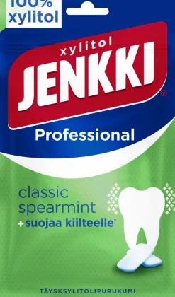 JENKKI PROFESSIONAL CLASSIC SPEARMINT TÄYSKSYLITOLIPURUKUMI 90 G