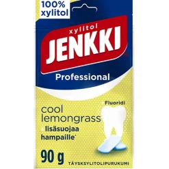 JENKKI PROFESSIONAL COOL LEMONGRASS +FLUORIDI TÄYSKSYLITOLIPASTILLI 90 G