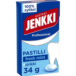 JENKKI PROFESSIONAL FRESH MINT +SINKKI PASTILLI 34 G