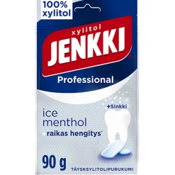 JENKKI PROFESSIONAL ICE MENTHOL TÄYSKSYLITOLIPURUKUMI 90 G