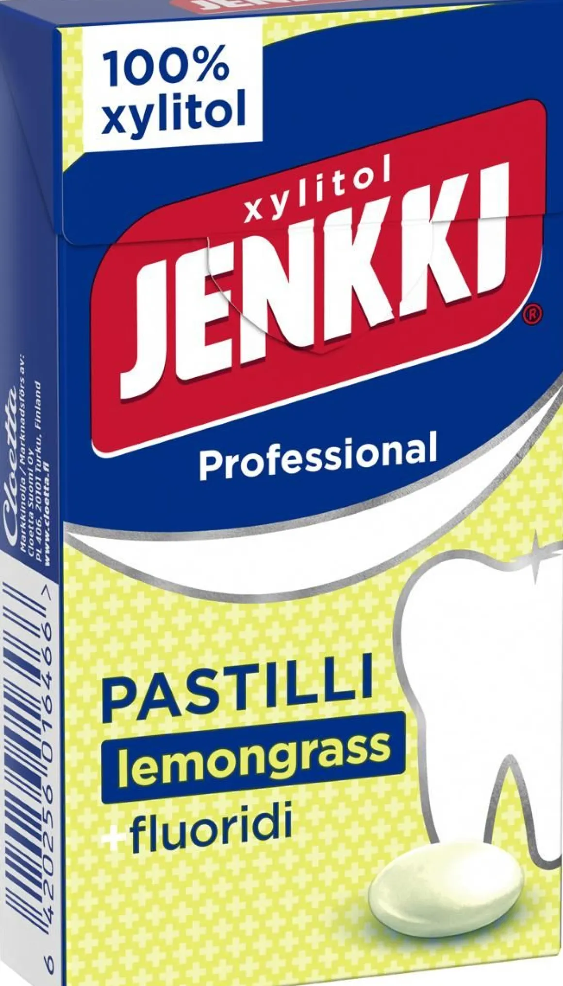 JENKKI PROFESSIONAL LEMONGRASS +FLUORIDI PASTILLI 34 G