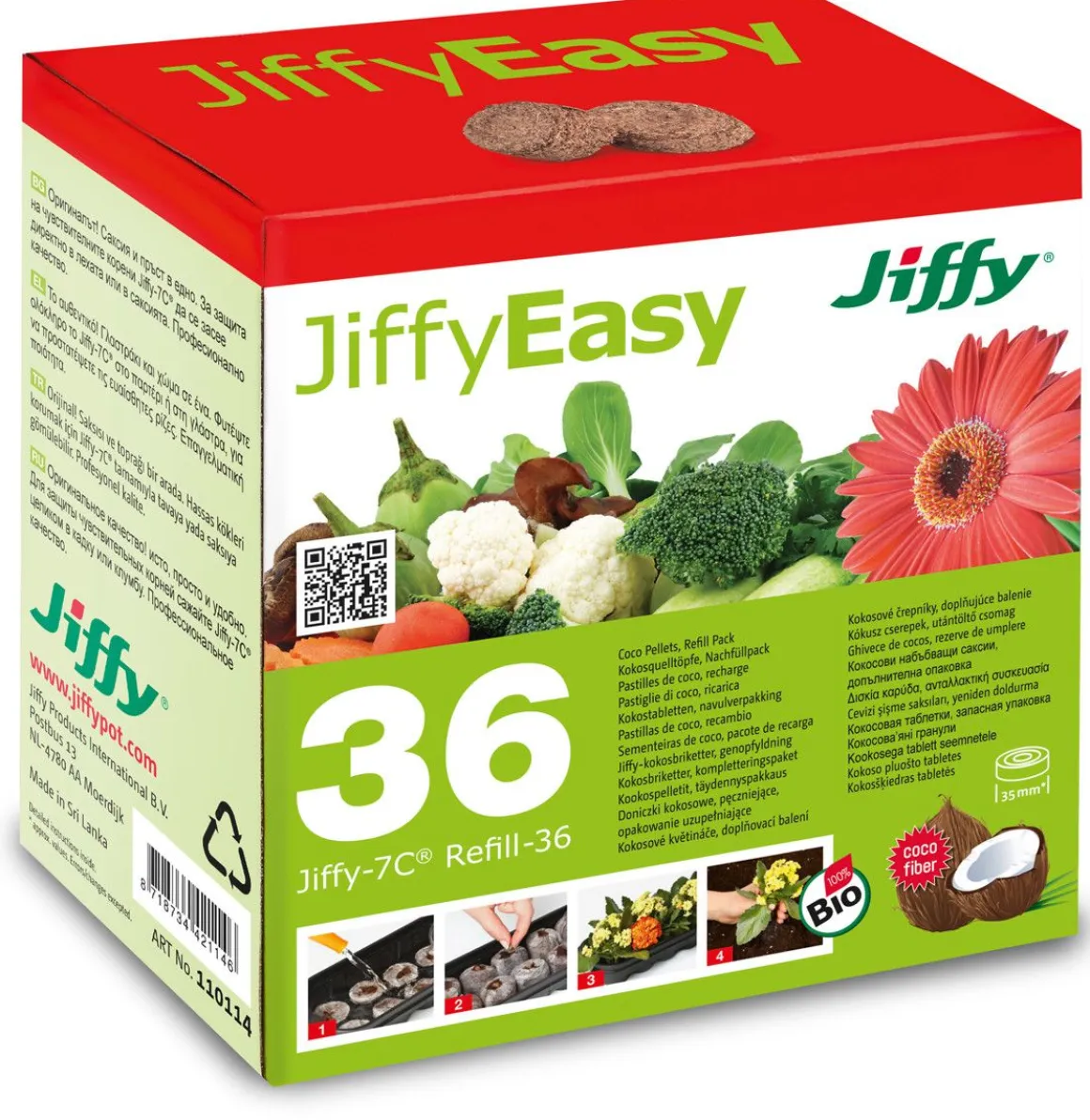 JIFFY KOOKOSPELLETTI 35 MM 36 KPL