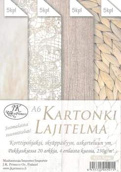 J.K. PRIMECO KARTONKILAJITELMA A6 NATUR 20ARK