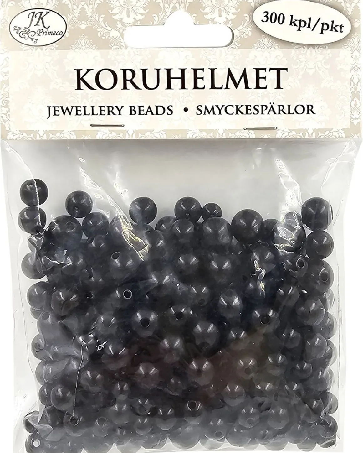 J.K. PRIMECO KORUHELMET MUSTA 300KPL