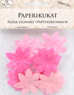 J.K. PRIMECO PAPERIKUKAT ISO PINKKI 12KPL