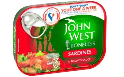 JOHN WEST SARDIINI (RUODOTON) TOMAATTIKASTIKEESSA 95 G