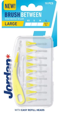 JORDAN HAMMASVÄLIHARJA BRUSH BETWEEN L 0,7MM 10KPL 10 KPL