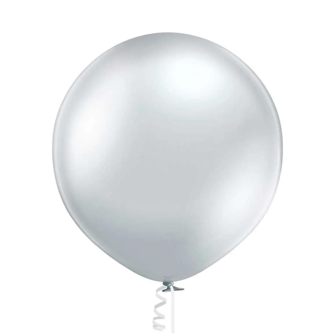 JÄTTI-ILMAPALLO 60 CM METALLIKROMIHOPEA