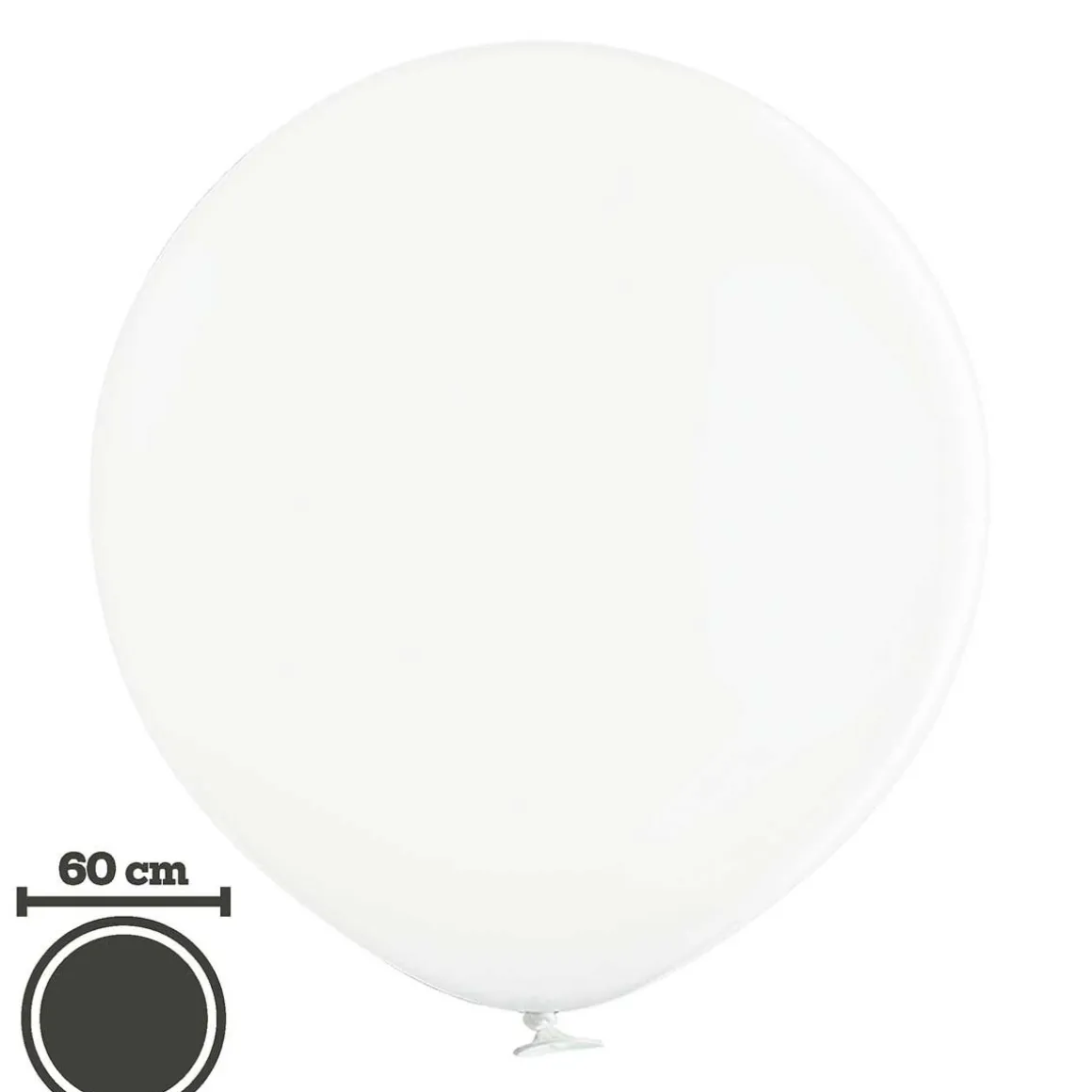 JÄTTI-ILMAPALLO 60 CM VALKOINEN