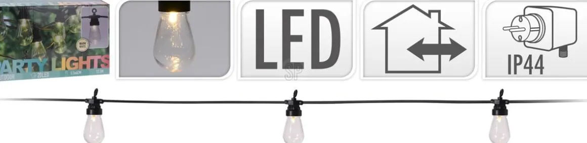 JUHLAVALOT KIRKAS LED 20 LAMPPUA