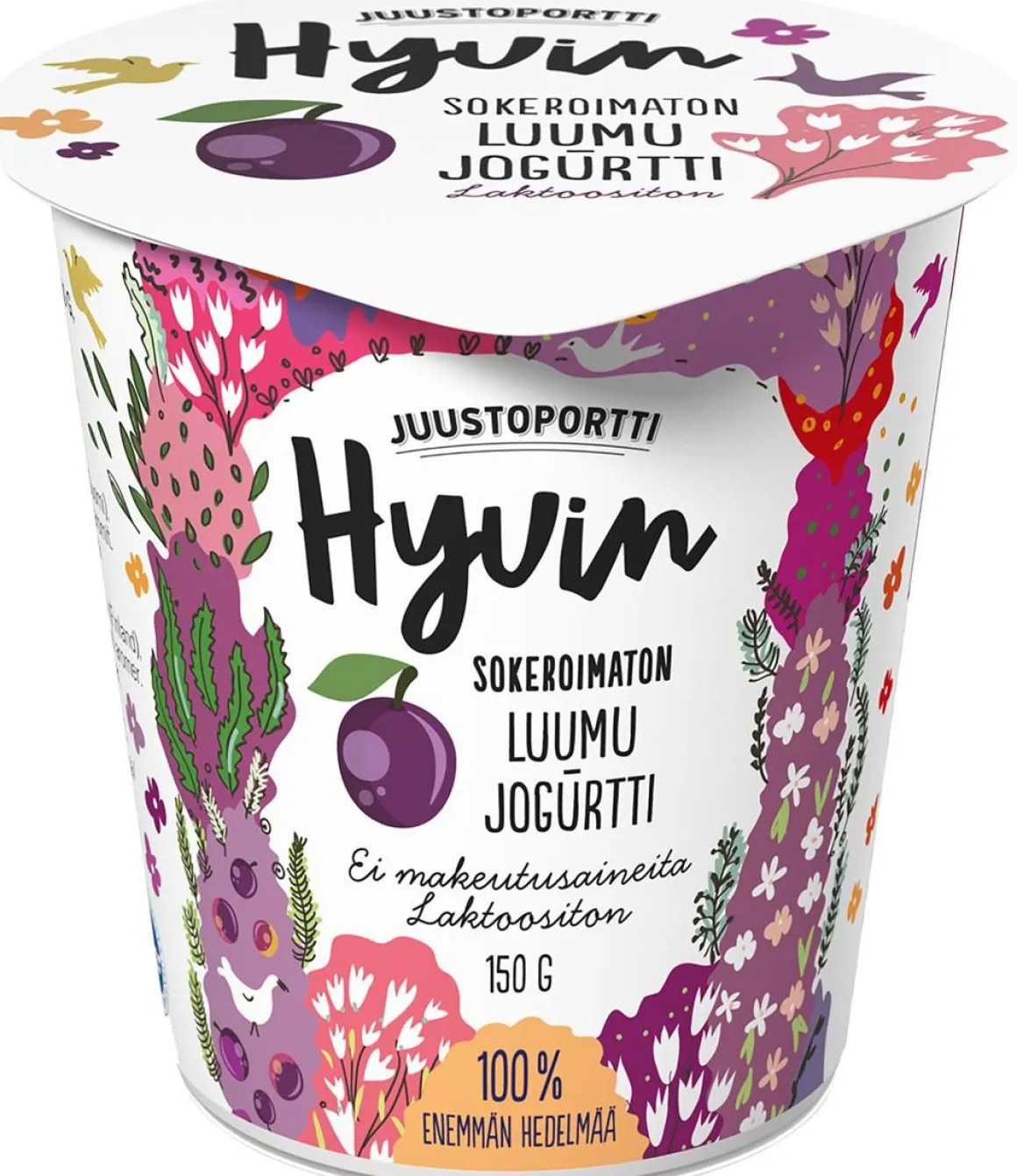 JUUSTOPORTTI HYVIN SOKEROIMATON JOGURTTI LUUMU LAKTON 150 G