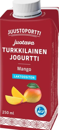 JUUSTOPORTTI JUOTAVA TURKKILAINEN JOGURTTI MANGO LAKTON 250 ML