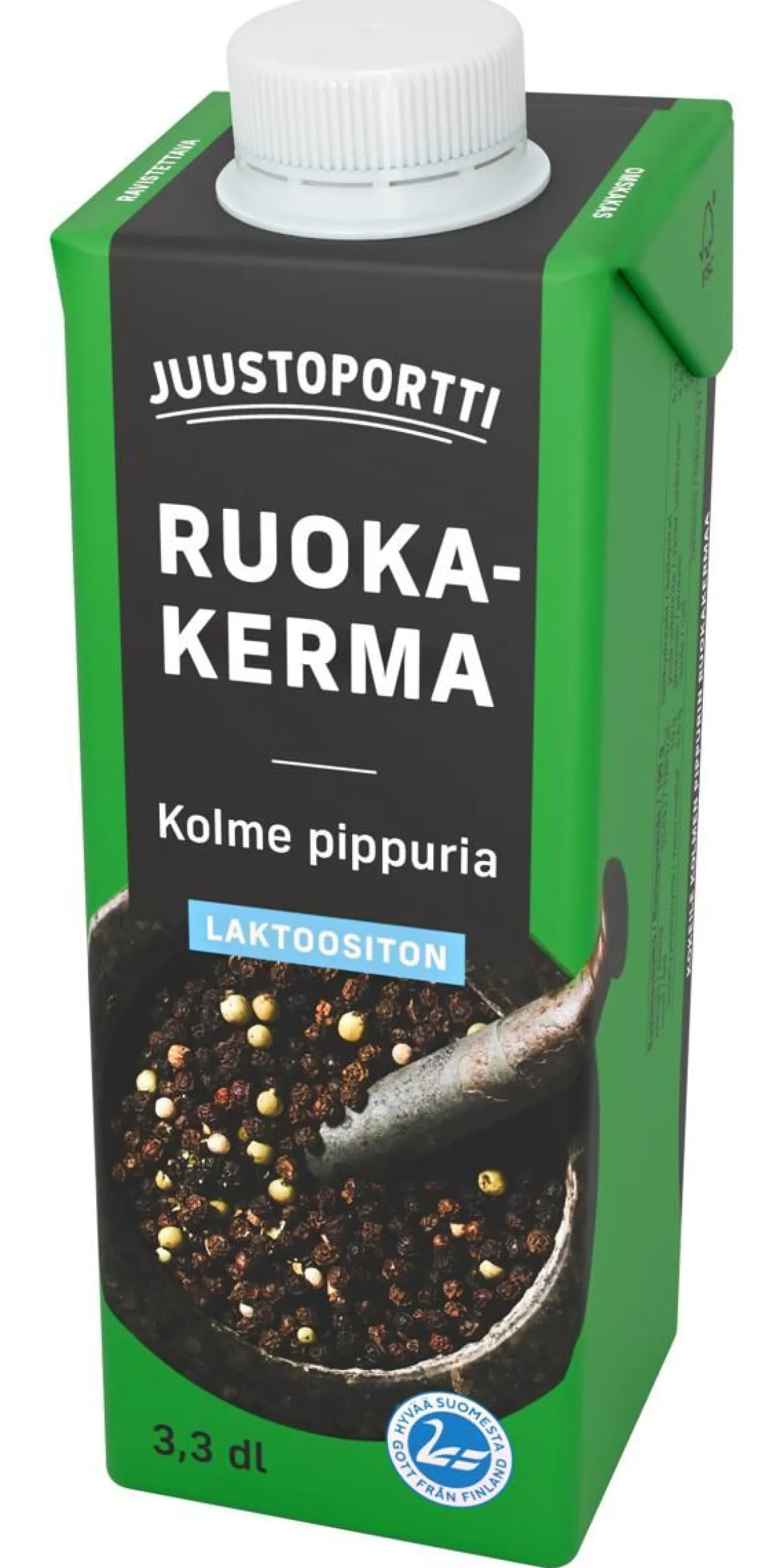 JUUSTOPORTTI RUOKAKERMA 10% PIPPURI LAKTON 330 ML