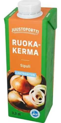 JUUSTOPORTTI RUOKAKERMA 10% SIPULI LAKTON 330 ML