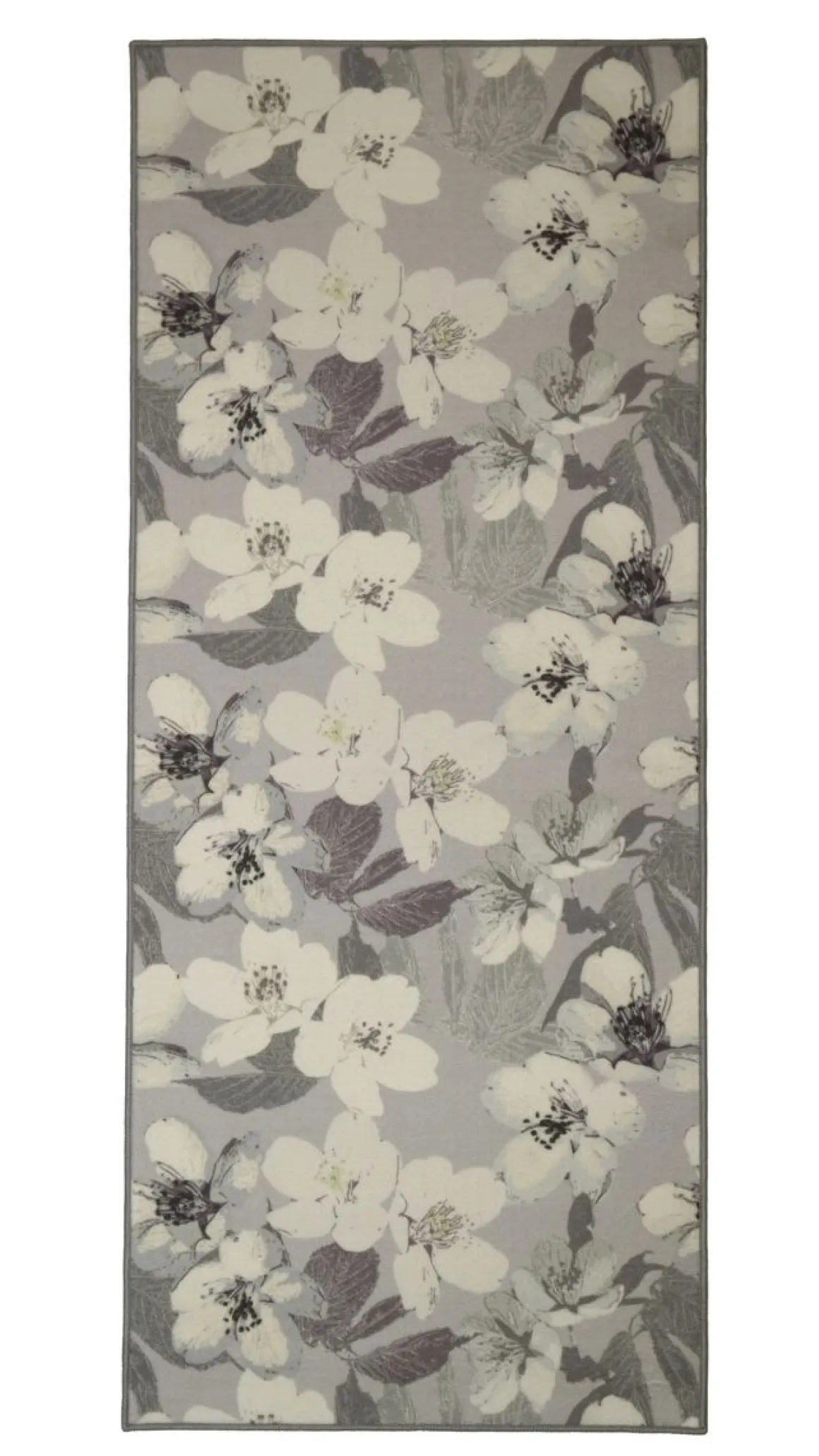 JYSMÄ MATTO KIRSIKANKUKKA 80X200CM HARMAA