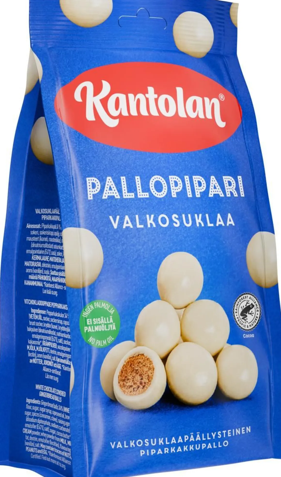 KANTOLAN PALLOPIPARI VALKOSUKLAA 150 G