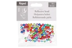 KAPEL HEIJASTAVA HELMI 6MM 100KPL VÄRISEKOITUS