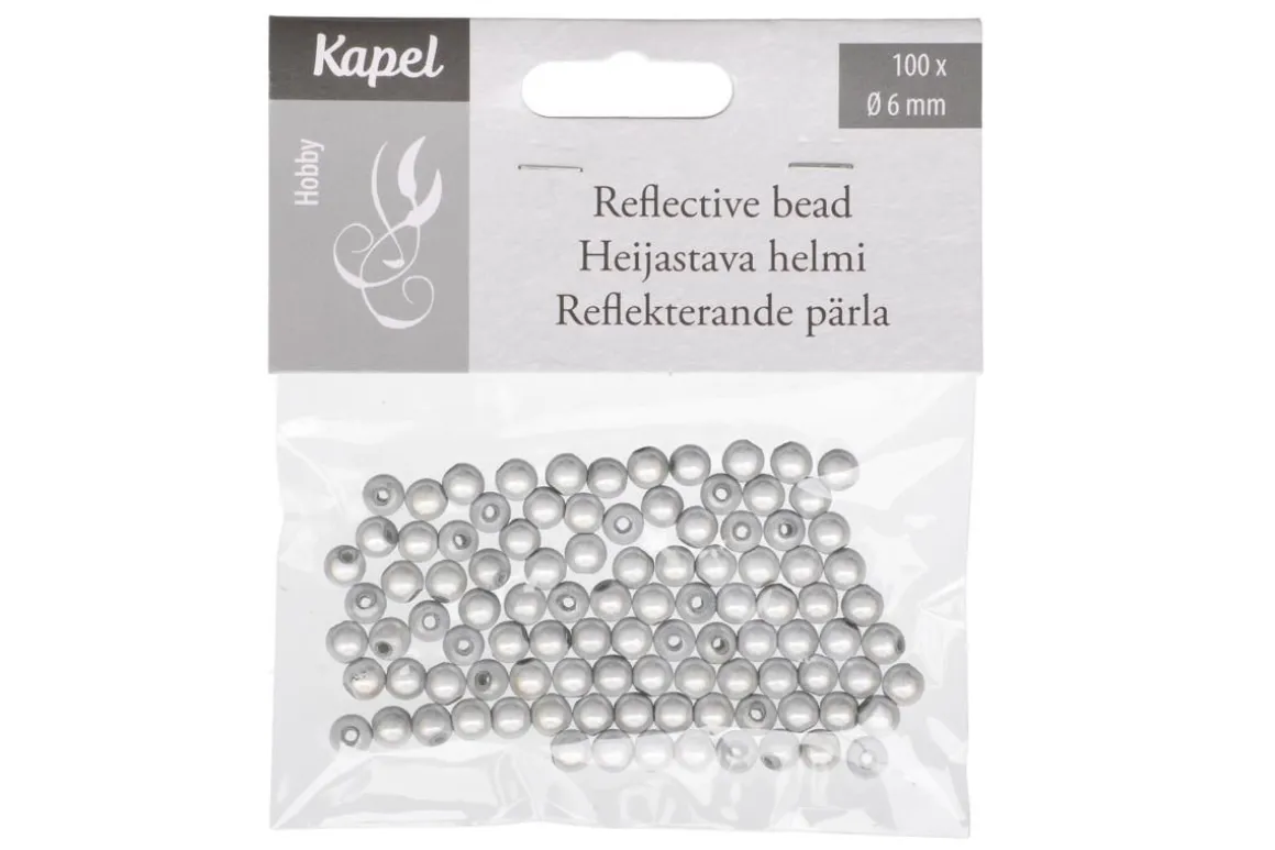 KAPEL HEIJASTAVA HELMI 6MM 100KPL VALK